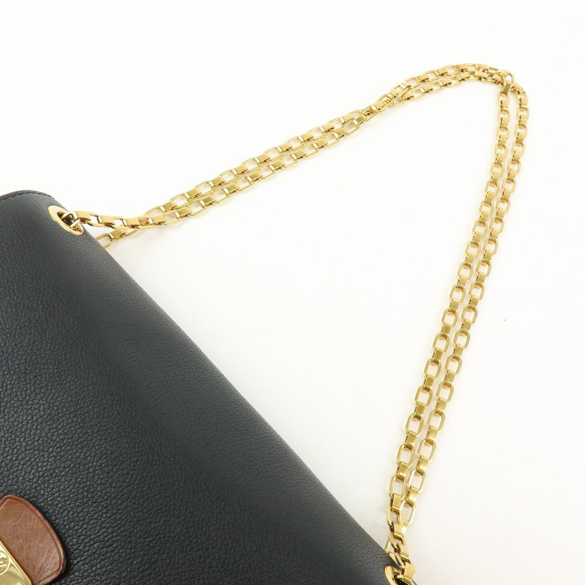 Louis Vuitton Pallas Chain Monogram Canvas And Calfskin Brown Canvas Shoulder Bag Bag (Pre-Owned)