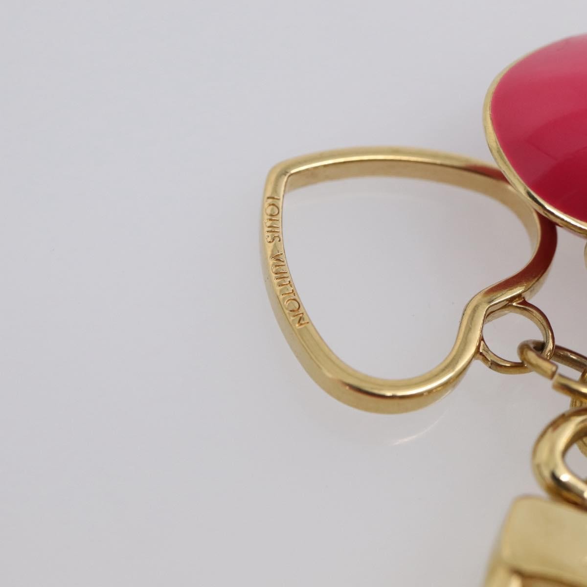 Louis Vuitton Heart Coin Purse Monogram Vernis Pink Patent_Leather Clutche & Pouche Bag (Pre-Owned)