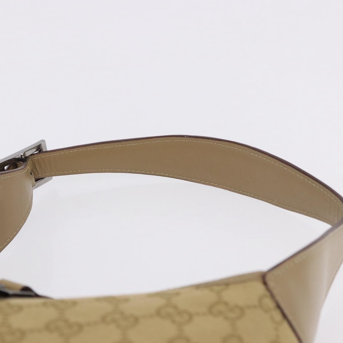 Gucci Jackie Canvas Beige Canvas Handbag (Pre-Owned)