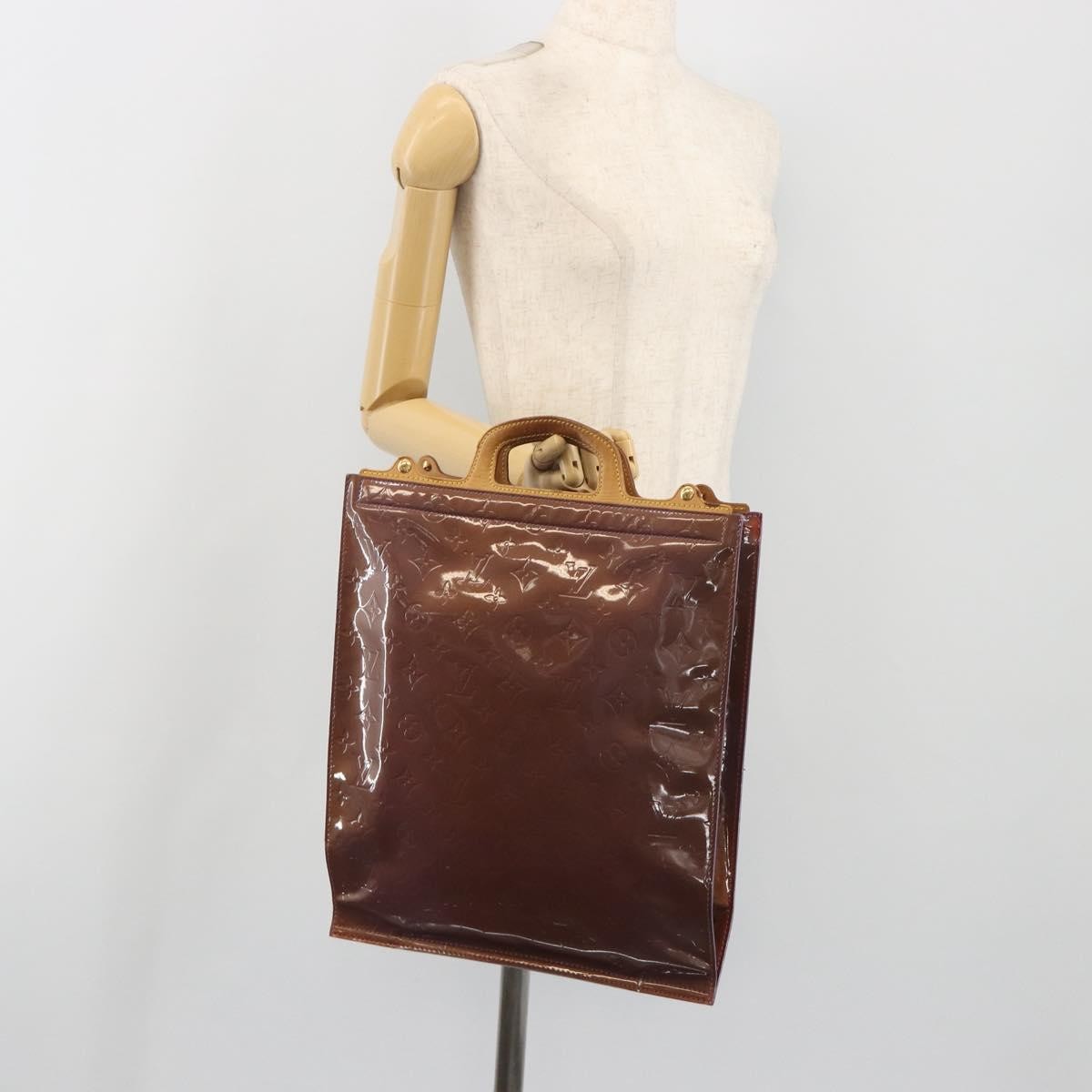 Louis Vuitton Stanton Monogram Vernis Purple Patent_Leather Tote Bag Bag (Pre-Owned)
