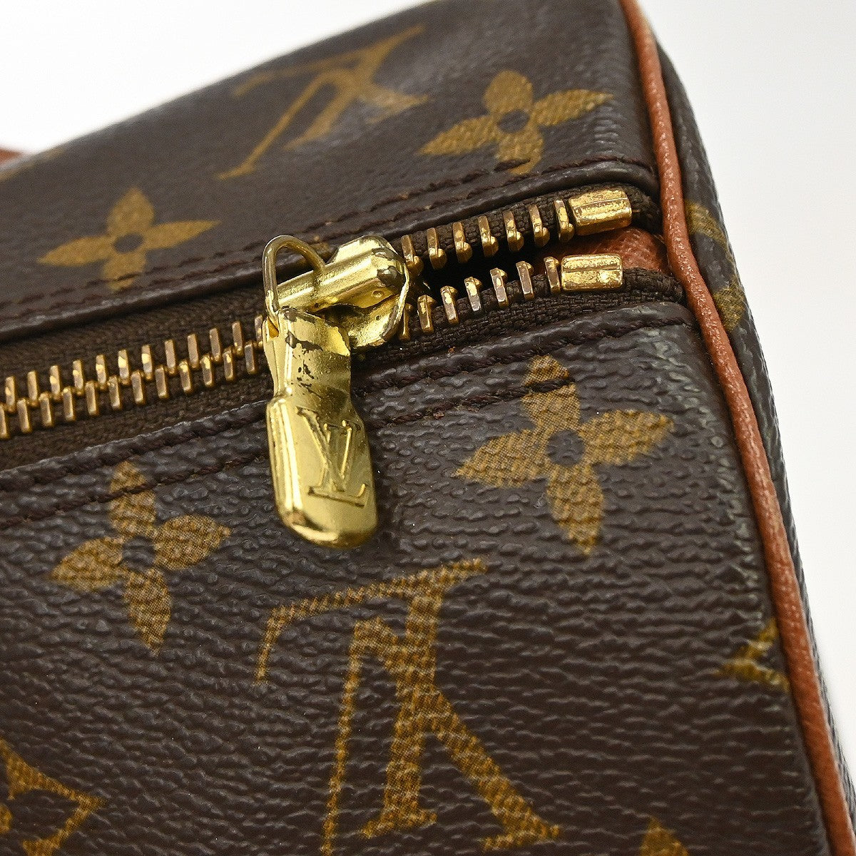 Louis Vuitton Papillon Monogram Canvas Brown Canvas Handbag (Pre-Owned)