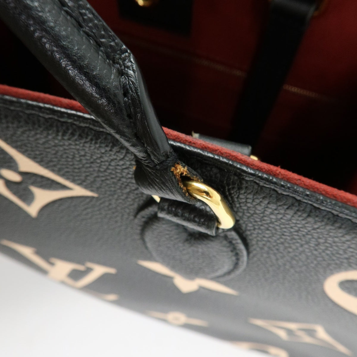Louis Vuitton Onthego Bicolor Monogram Empreinte Giant Black Leather Tote Bag Bag (Pre-Owned)