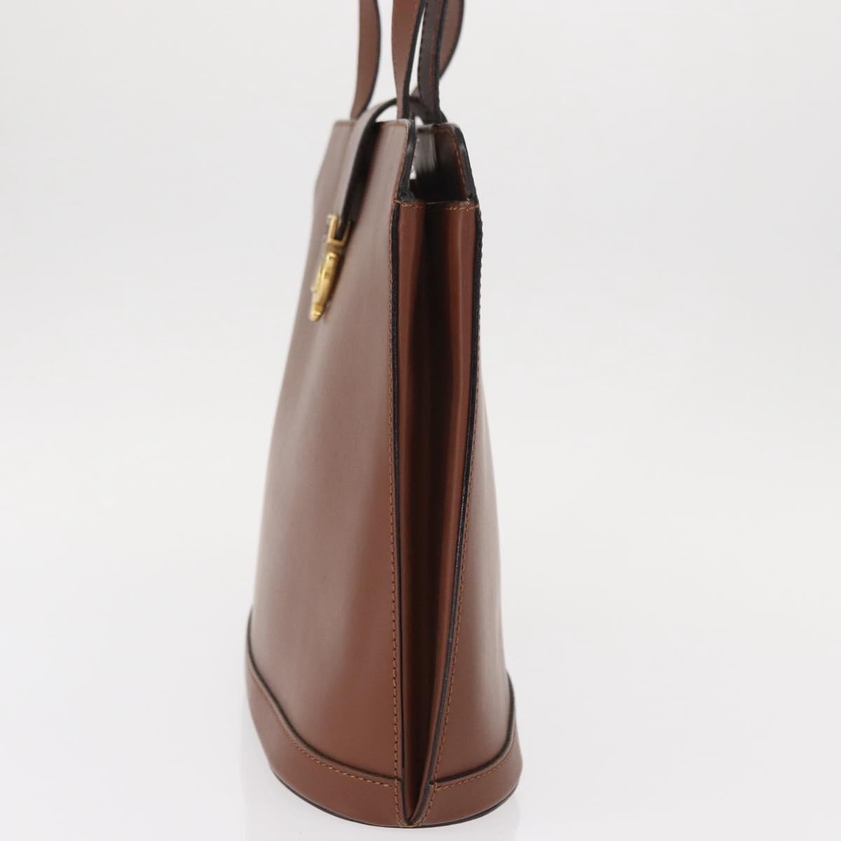 Celine Vintage Leather Brown Leather Shoulder Bag Bag (Pre-Owned)