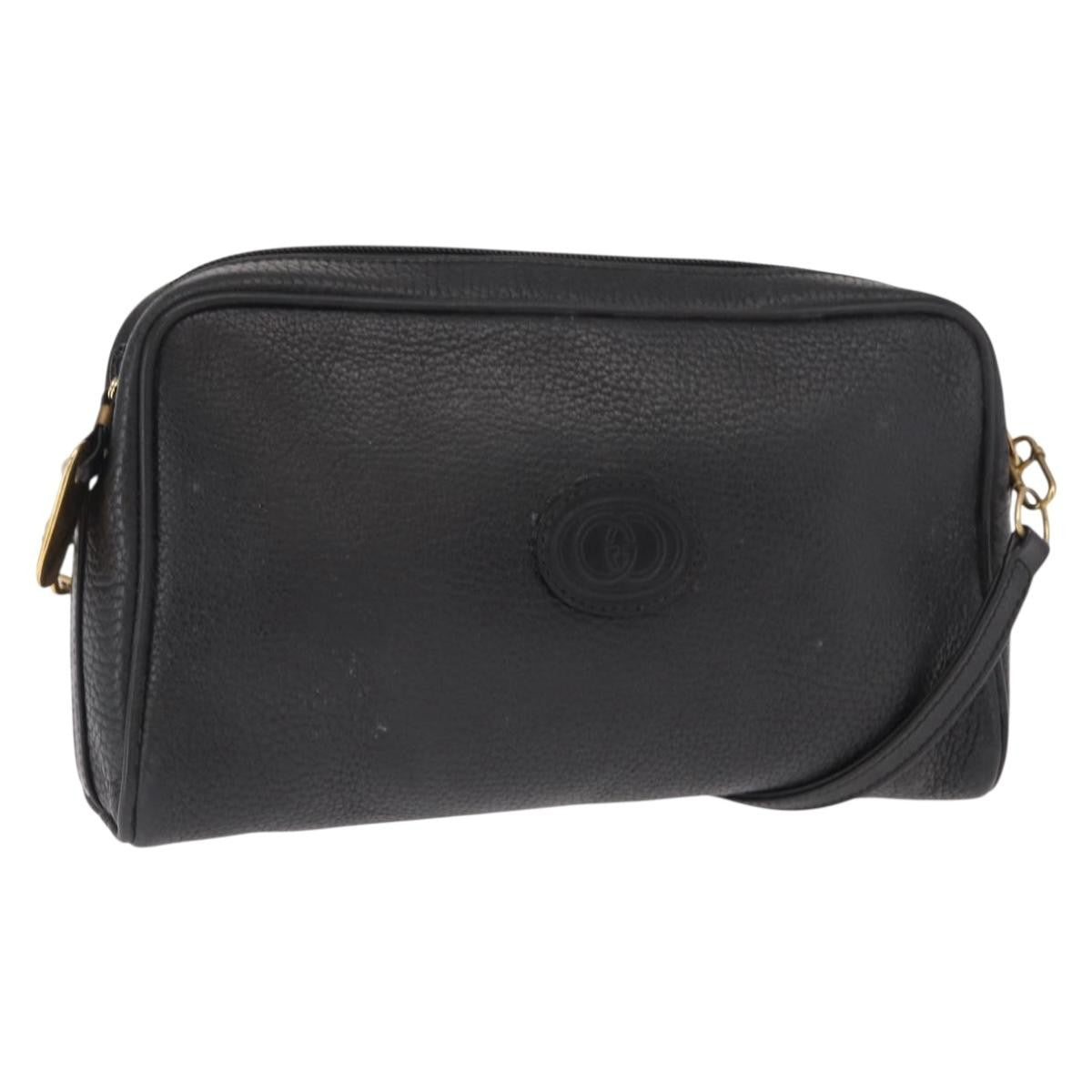Gucci Vintage Leather Black Leather Shoulder Bag Bag (Pre-Owned)