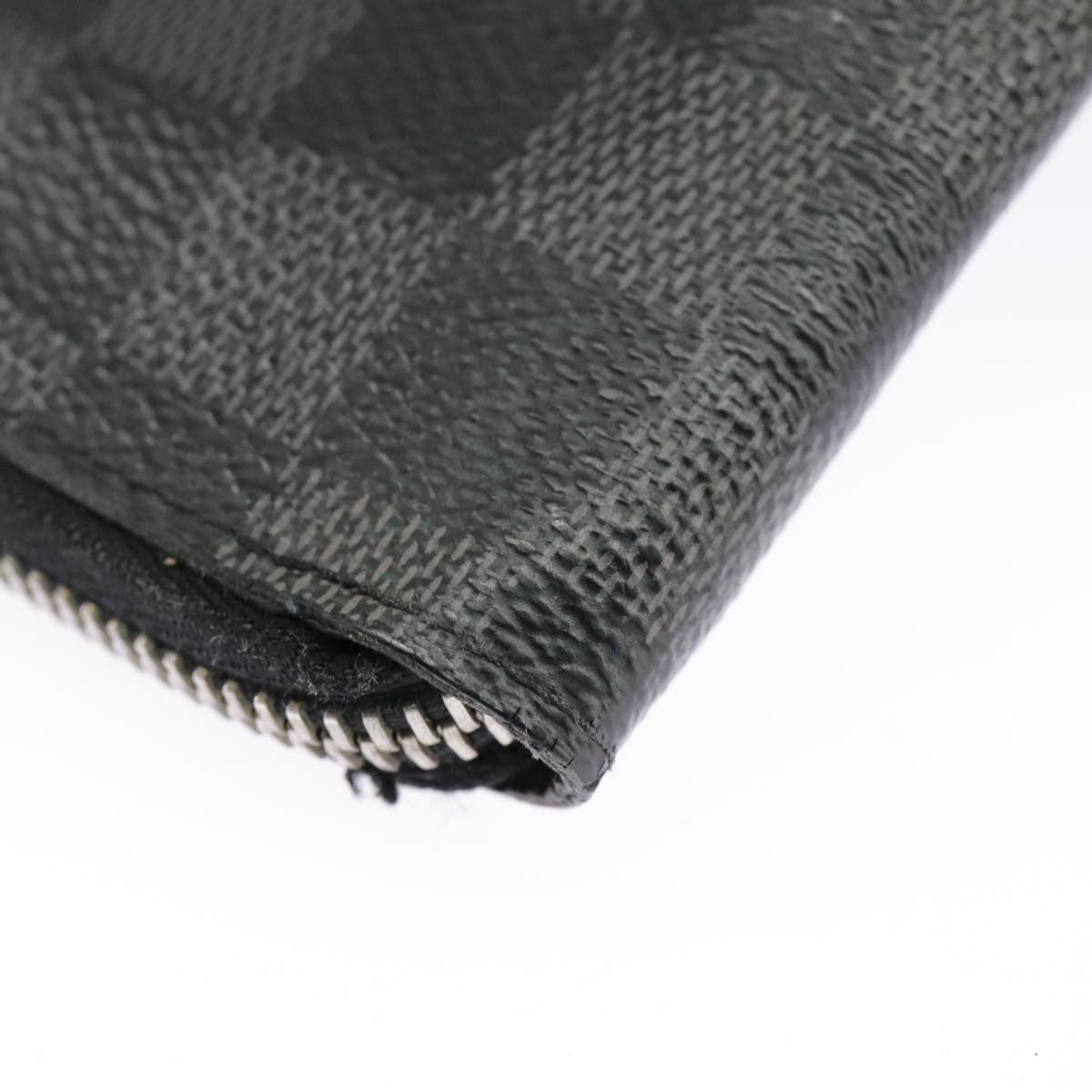 Louis Vuitton Zippy Wallet Vertical Damier Graphite Gray Canvas Wallets Accessory (Pre-Owned)