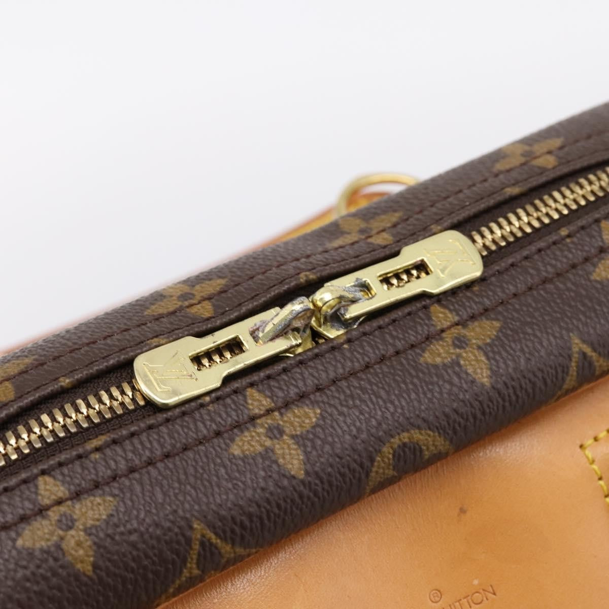 Louis Vuitton Deauville Monogram Canvas Brown Canvas Handbag (Pre-Owned)