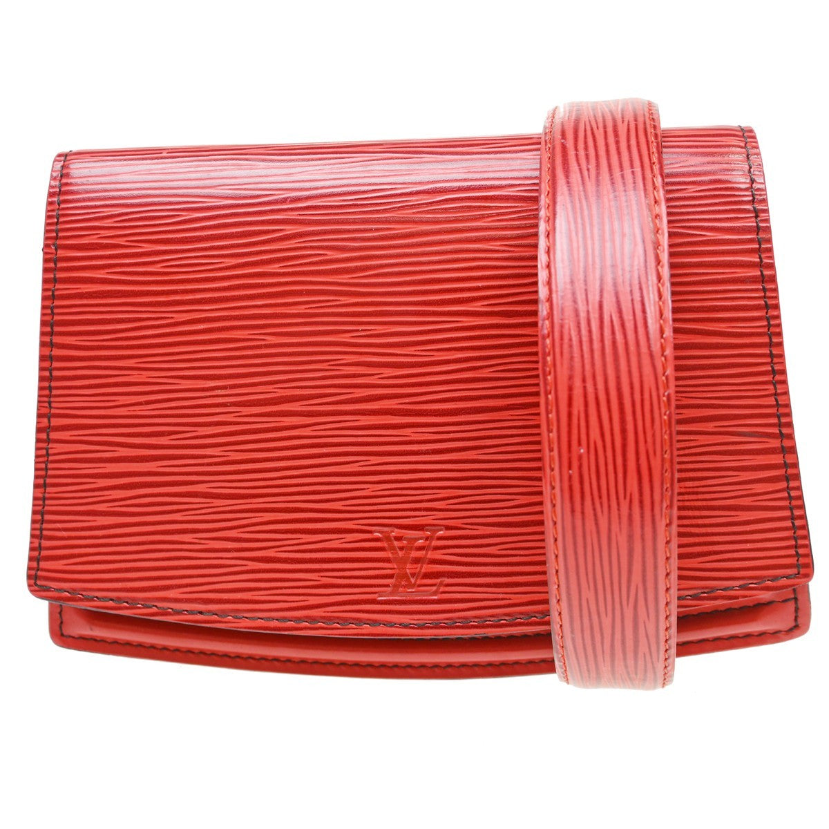 Louis Vuitton Tilsitt Bum Epi Leather Red Leather Handbag (Pre-Owned)