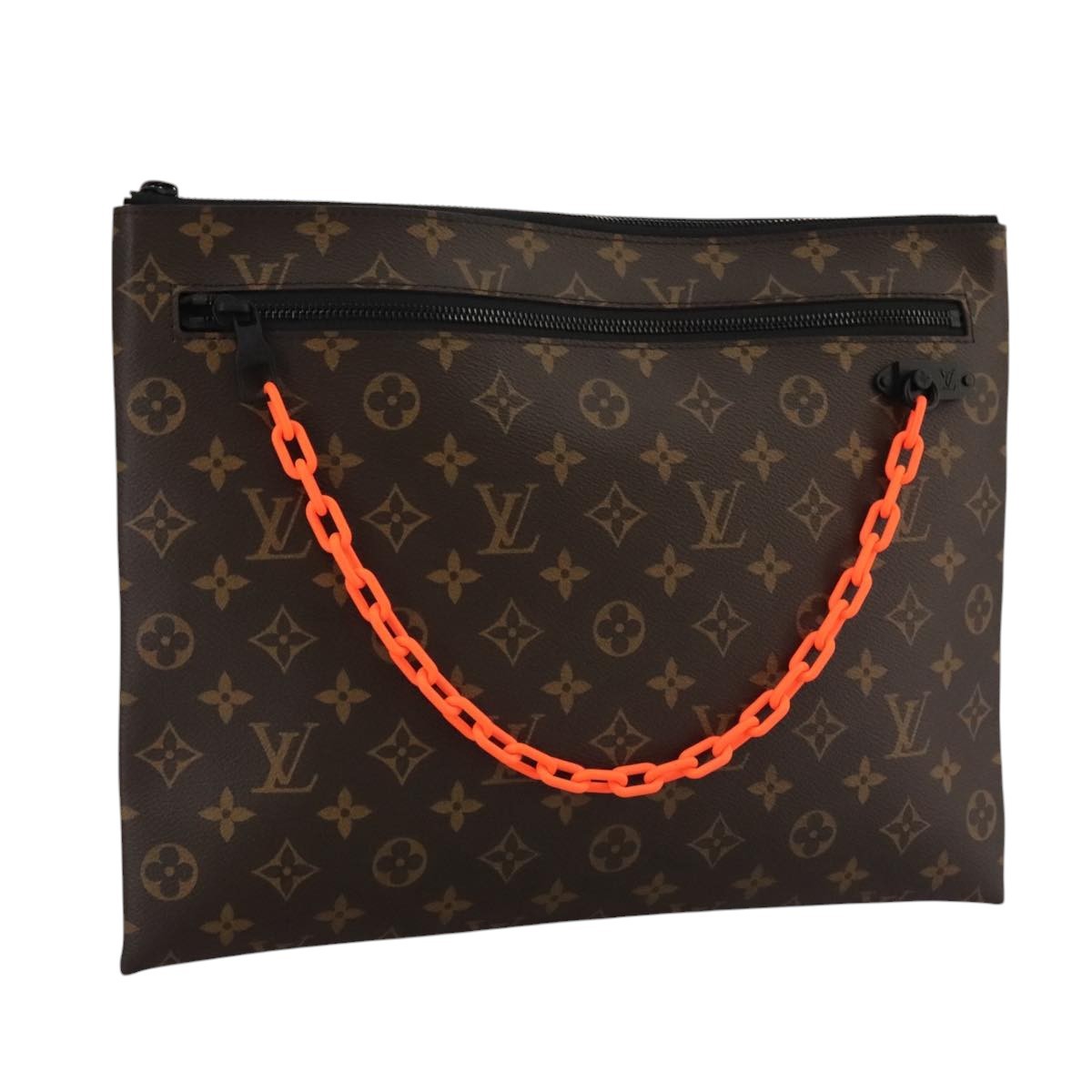 Louis Vuitton Solar Ray A4 Monogram Canvas Brown Canvas Clutche & Pouche Bag (Pre-Owned)