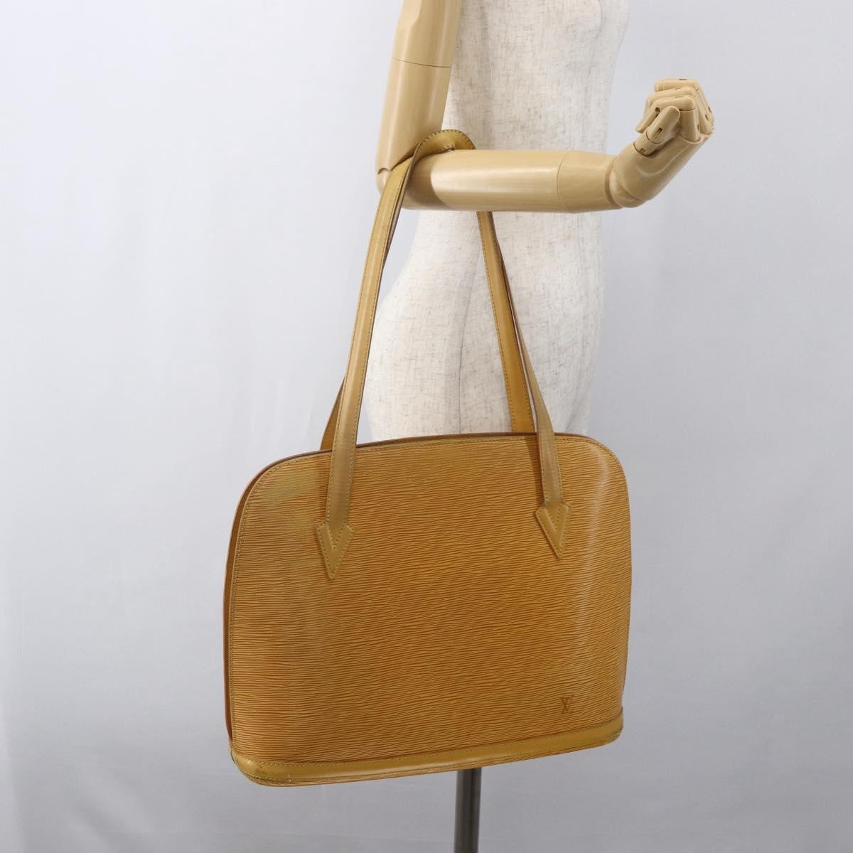 Louis Vuitton Lussac Epi Leather Yellow Leather Handbag (Pre-Owned)