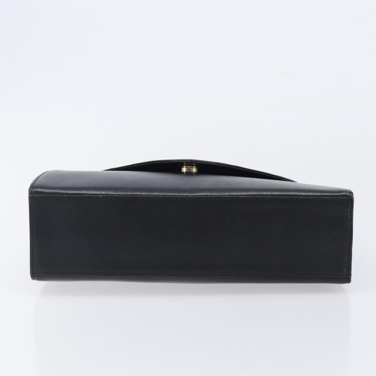Saint Laurent Handbag Leather Black Leather Handbag (Pre-Owned)