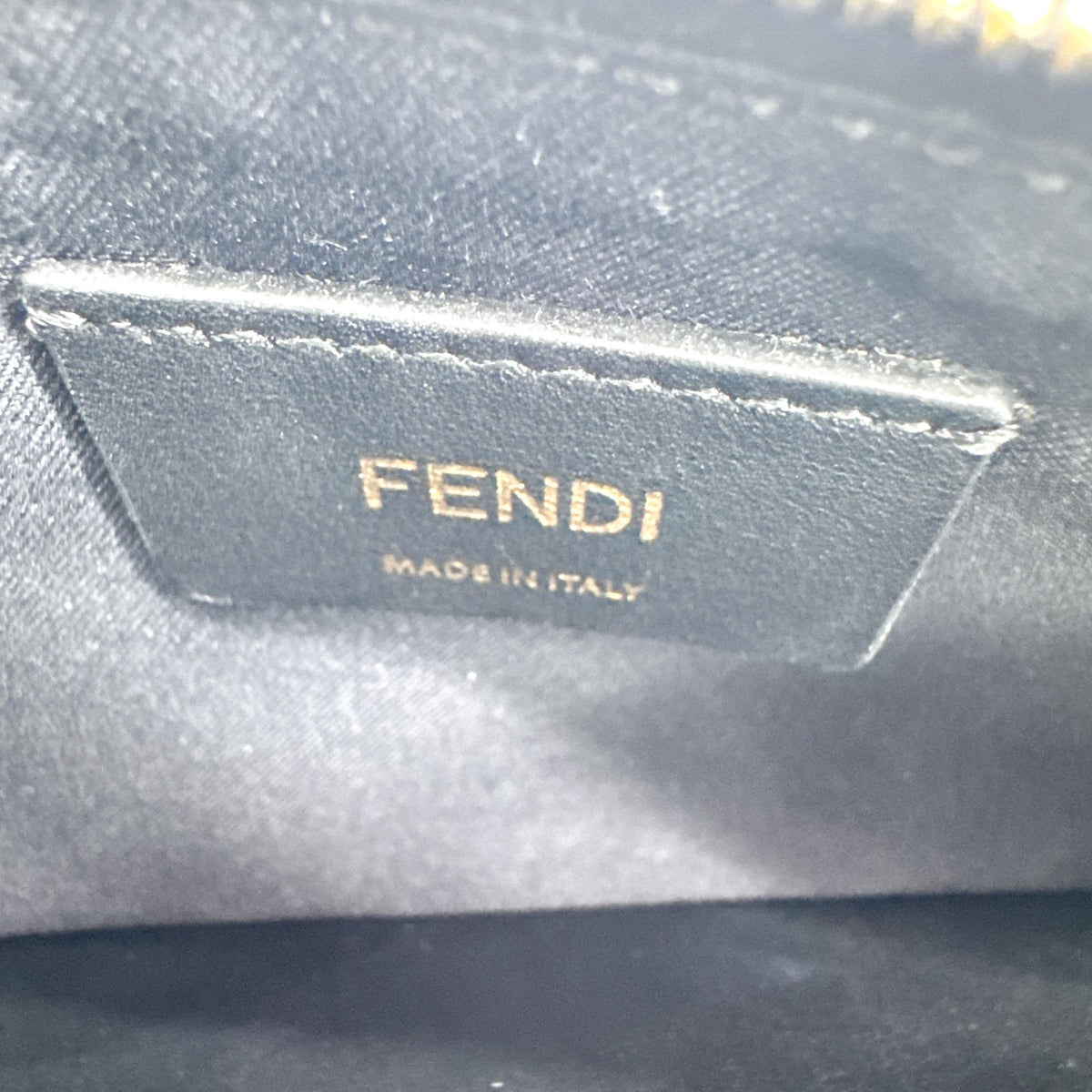 Fendi F Is Fendi Envelope Wallet On Chain Leather Black Leather Clutche & Pouche Bag (Pre-Owned)