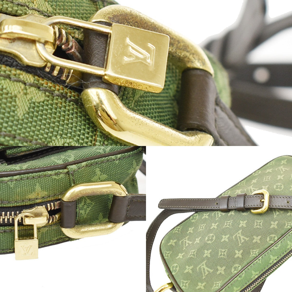 Louis Vuitton Juliette Mini Lin Khaki Canvas Crossbody Bag Bag (Pre-Owned)
