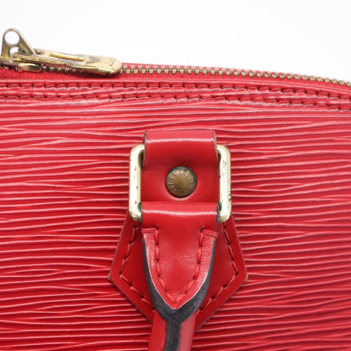 Louis Vuitton Alma Epi Leather Red Leather Handbag (Pre-Owned)