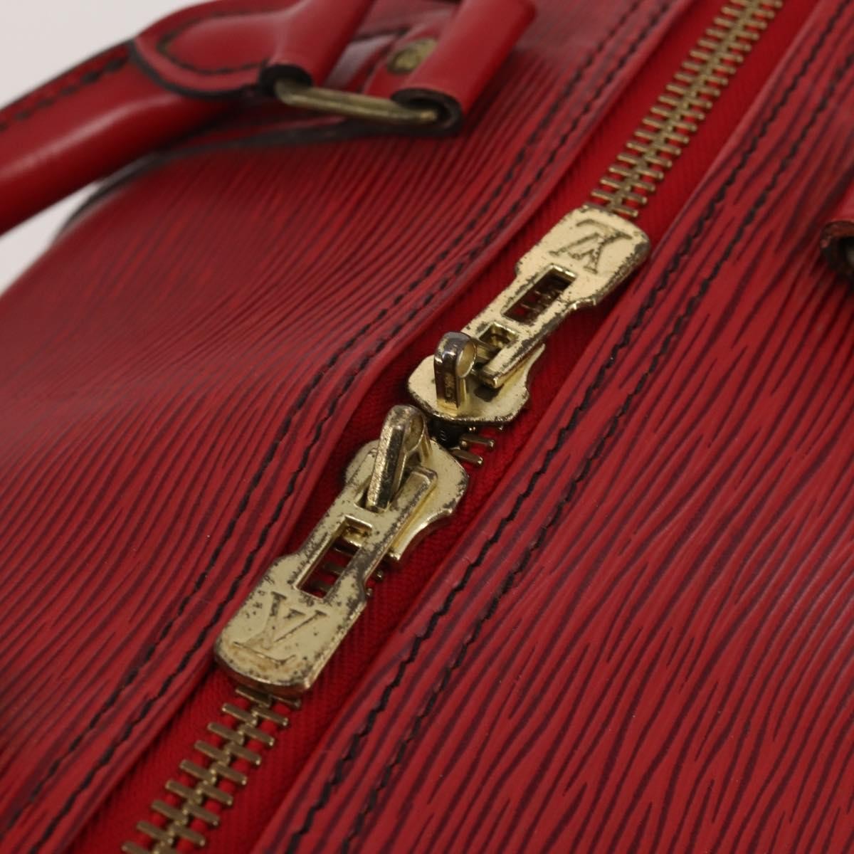 Louis Vuitton Keepall Epi Red Leather Travel Bag Bag (Pre-Owned)