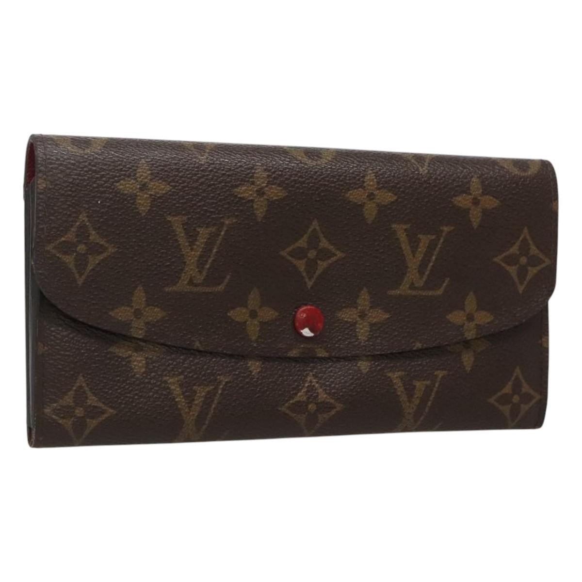 Louis Vuitton Emilie Monogram Canvas Red Canvas Wallets Accessory (Pre-Owned)