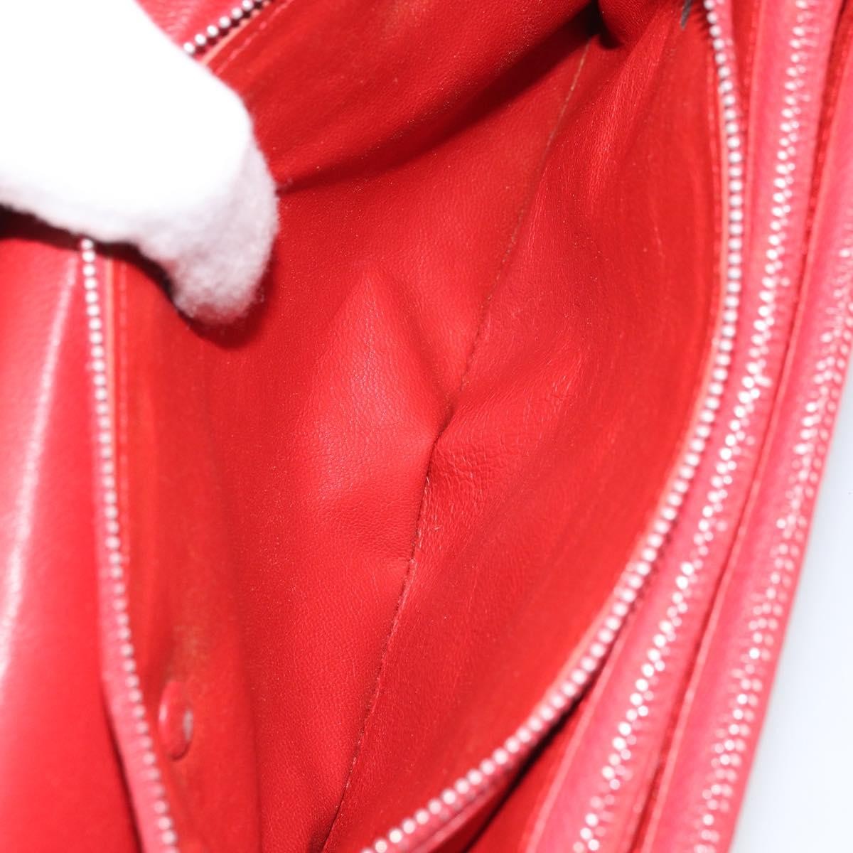 Celine Vintage Leather Red Leather Shoulder Bag Bag (Pre-Owned)