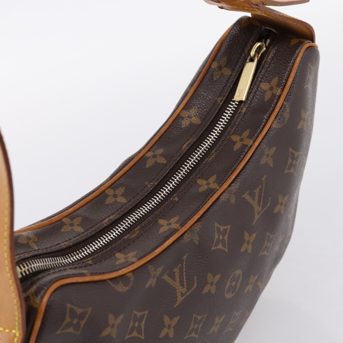 Louis Vuitton Croissant Monogram Canvas Brown Canvas Handbag (Pre-Owned)