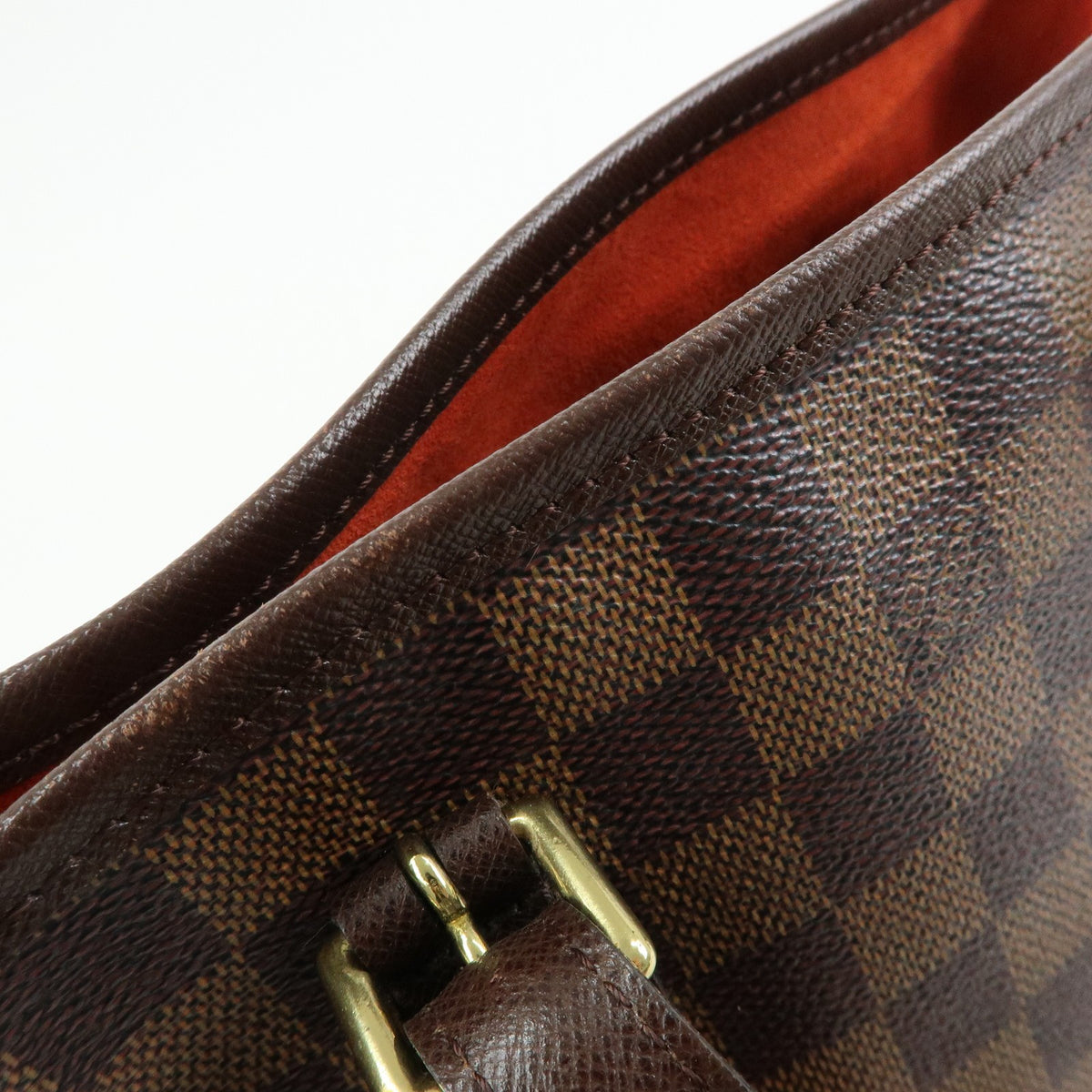 Louis Vuitton Marais Bucket Damier Brown Canvas Handbag (Pre-Owned)