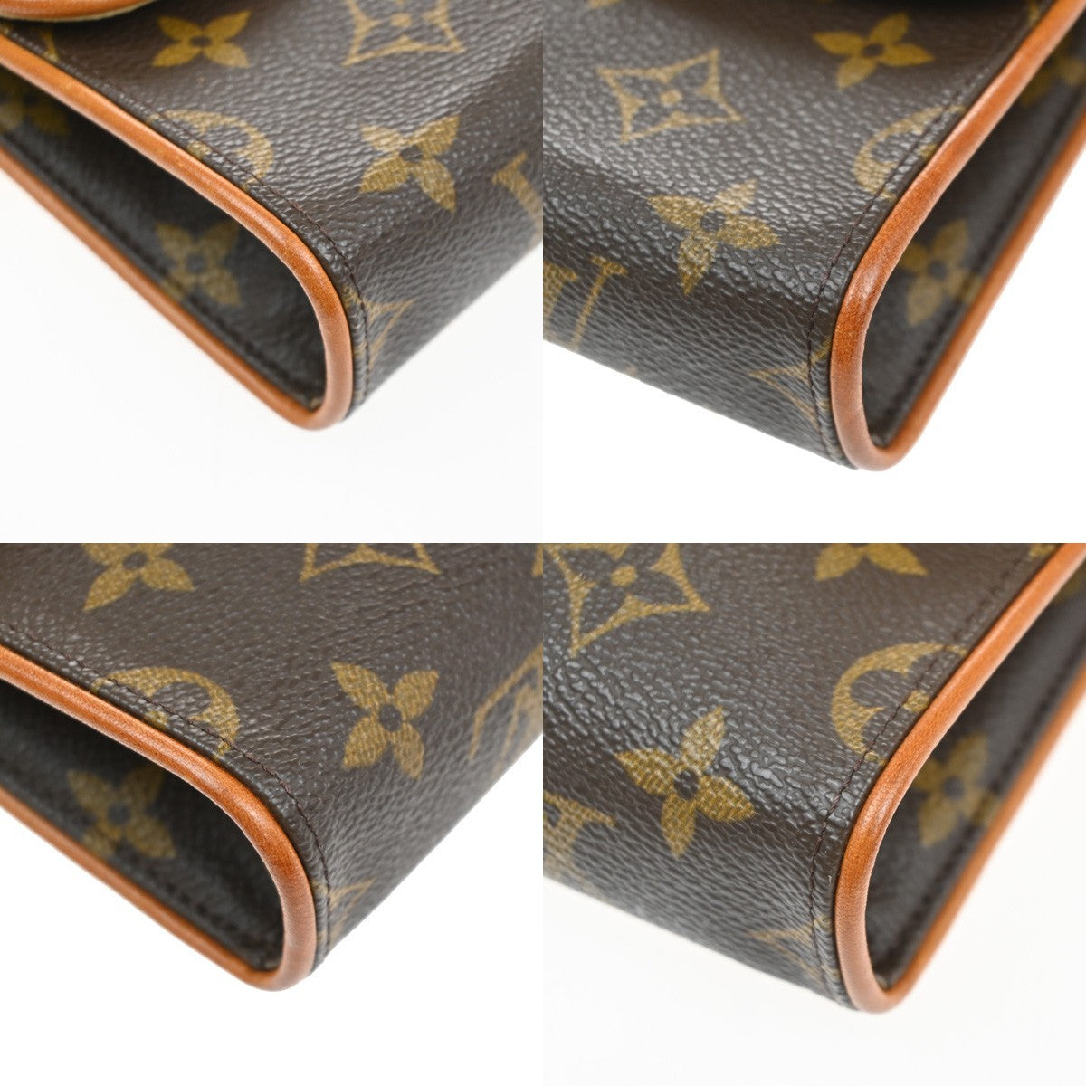 Louis Vuitton Florentine Waist Monogram Canvas Brown Canvas Clutche & Pouche Bag (Pre-Owned)