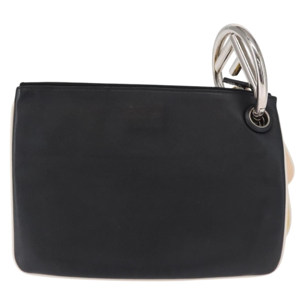 Fendi Triplette Pouch Set Calfskin Multicolour Leather Clutche & Pouche Bag (Pre-Owned)