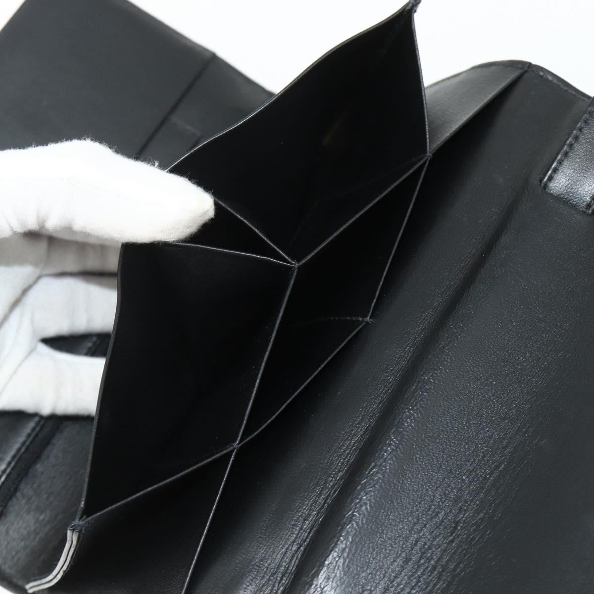 Chanel Flap Clutch Leather Black Leather Clutche & Pouche Bag (Pre-Owned)