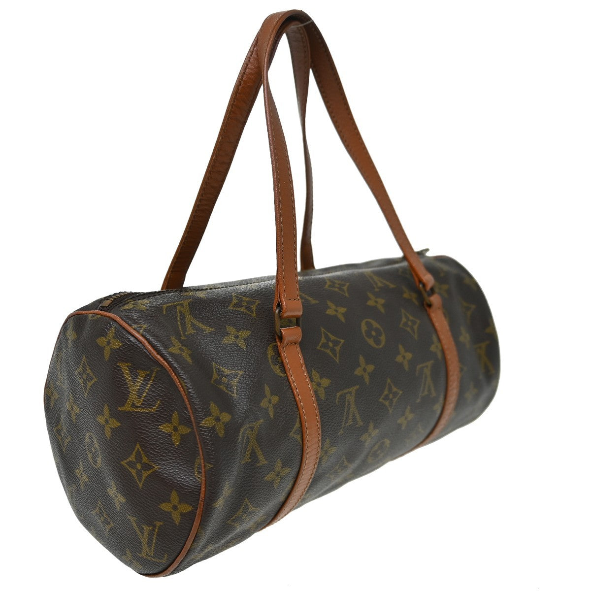 Louis Vuitton Papillon Monogram Canvas Brown Canvas Handbag (Pre-Owned)