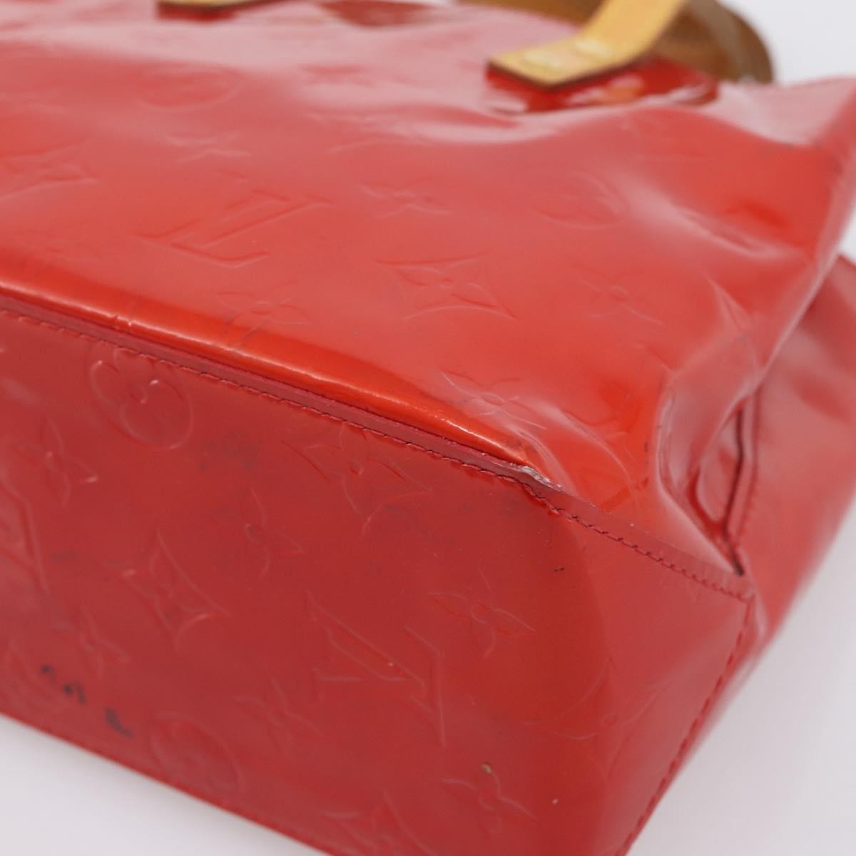 Louis Vuitton Reade Monogram Vernis Red Patent_Leather Handbag (Pre-Owned)