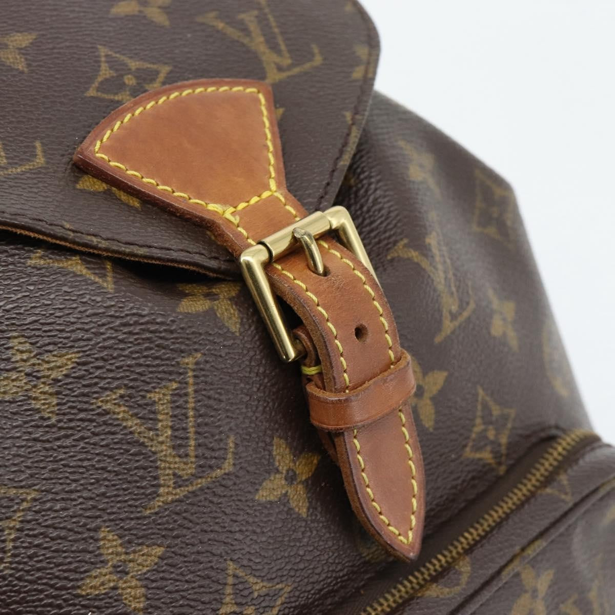 Louis Vuitton Vintage Montsouris Monogram Canvas Brown Canvas Backpack Bag (Pre-Owned)