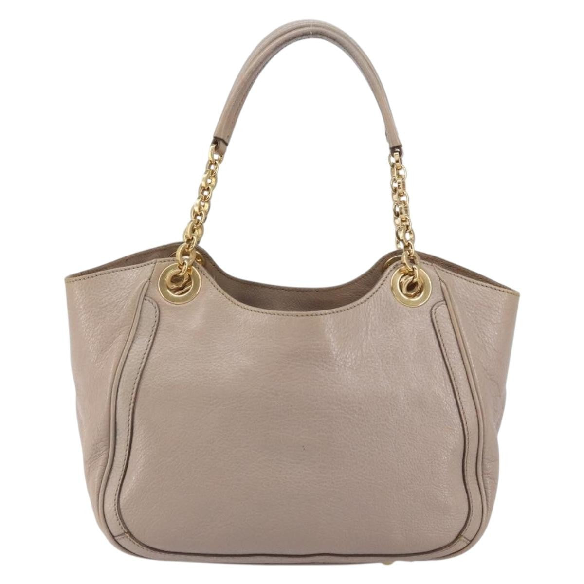 Salvatore Ferragamo Gancini Leather Pink Leather Handbag (Pre-Owned)