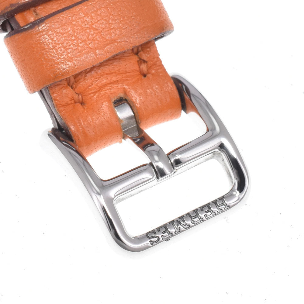 Hermes Medor Quartz Metal And Leather Watch (Pre-Owned)