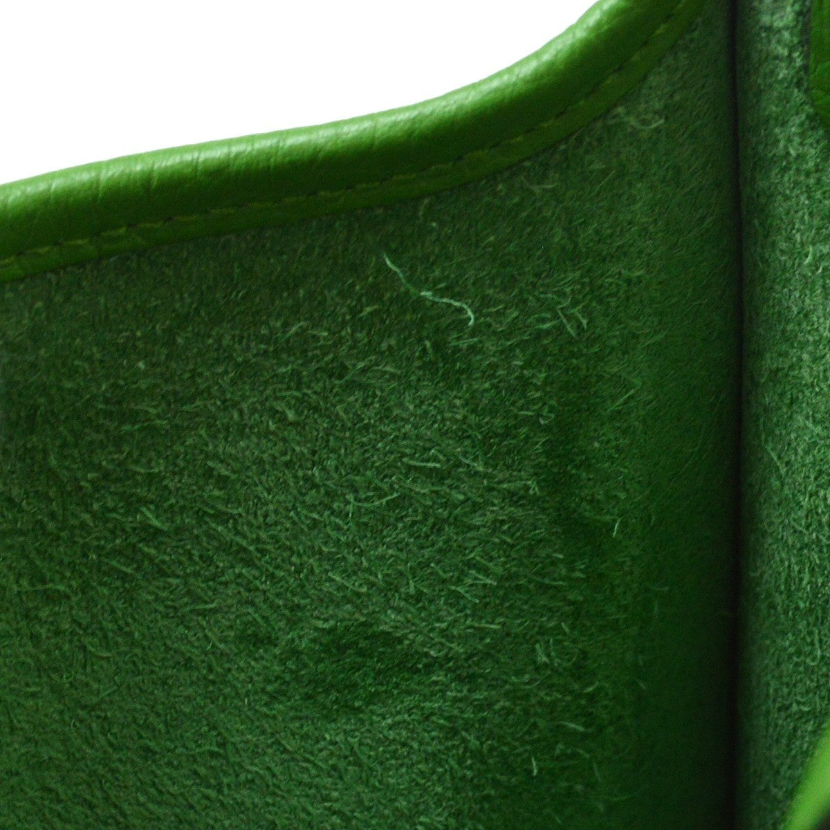 Hermes Evelyne Clémence Green Leather Handbag (Pre-Owned)