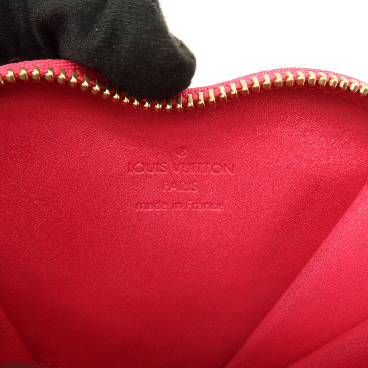Louis Vuitton Heart Coin Purse Monogram Vernis Pink Patent_Leather Clutche & Pouche Bag (Pre-Owned)