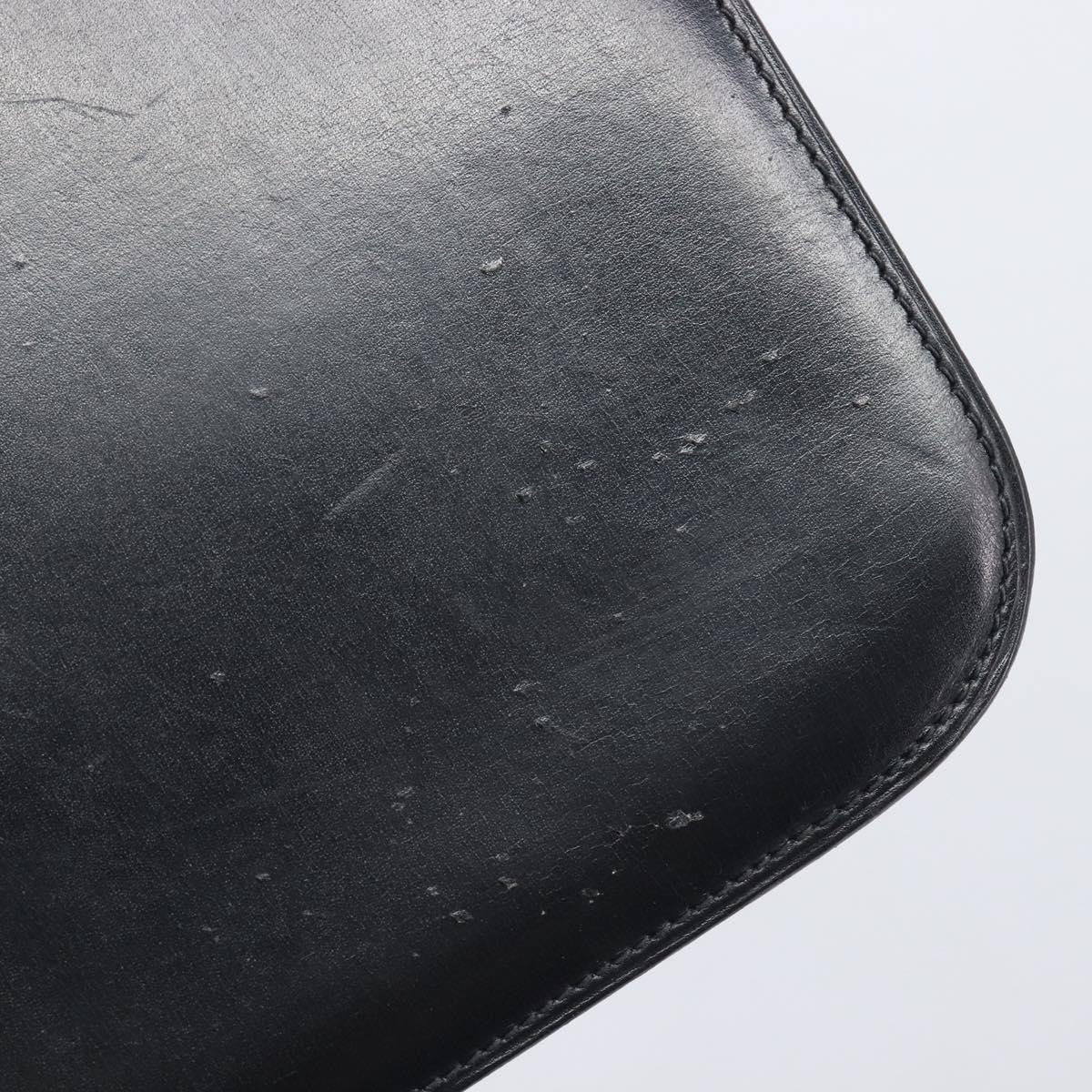Celine Horse Carriage Leather Black Leather Shoulder Bag Bag (Pre-Owned)