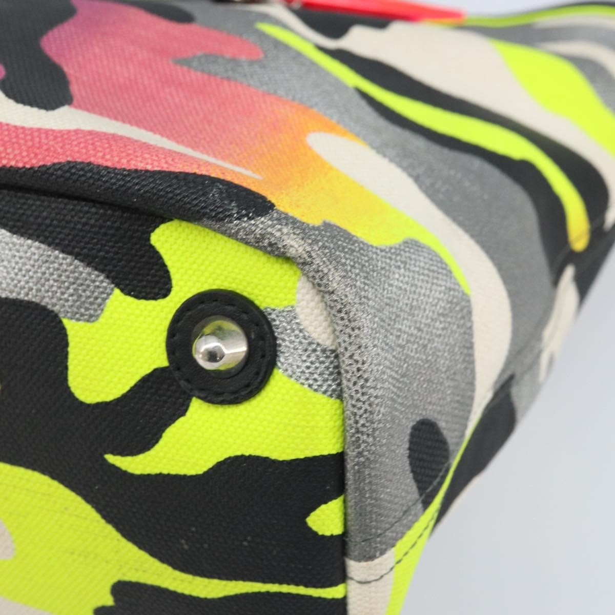 Christian Dior Open Limited Edition Anselm Reyle Camouflage Canvas Multicolour Canvas Tote Bag Bag (Pre-Owned)