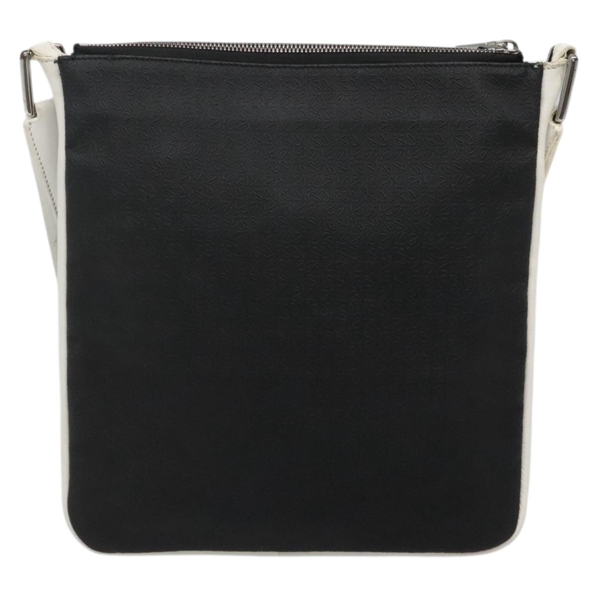 Loewe Anagram Leather Black Leather Shoulder Bag Bag (Pre-Owned)