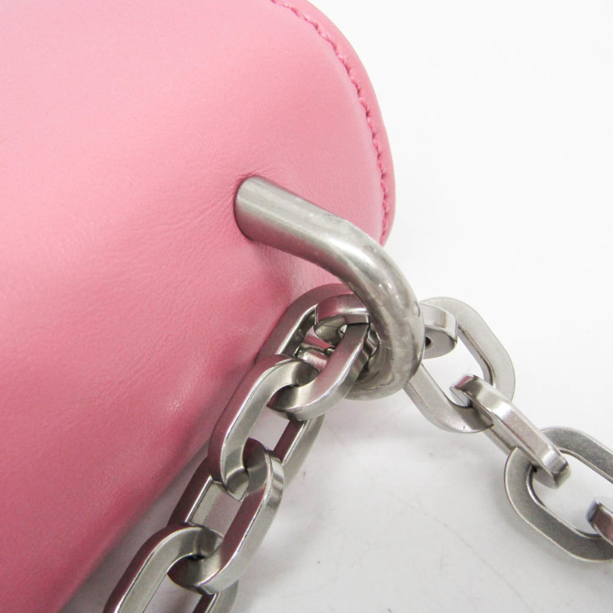 Prada Lux Chain Lock Flap Saffiano Leather Pink Leather Shoulder Bag Bag (Pre-Owned)