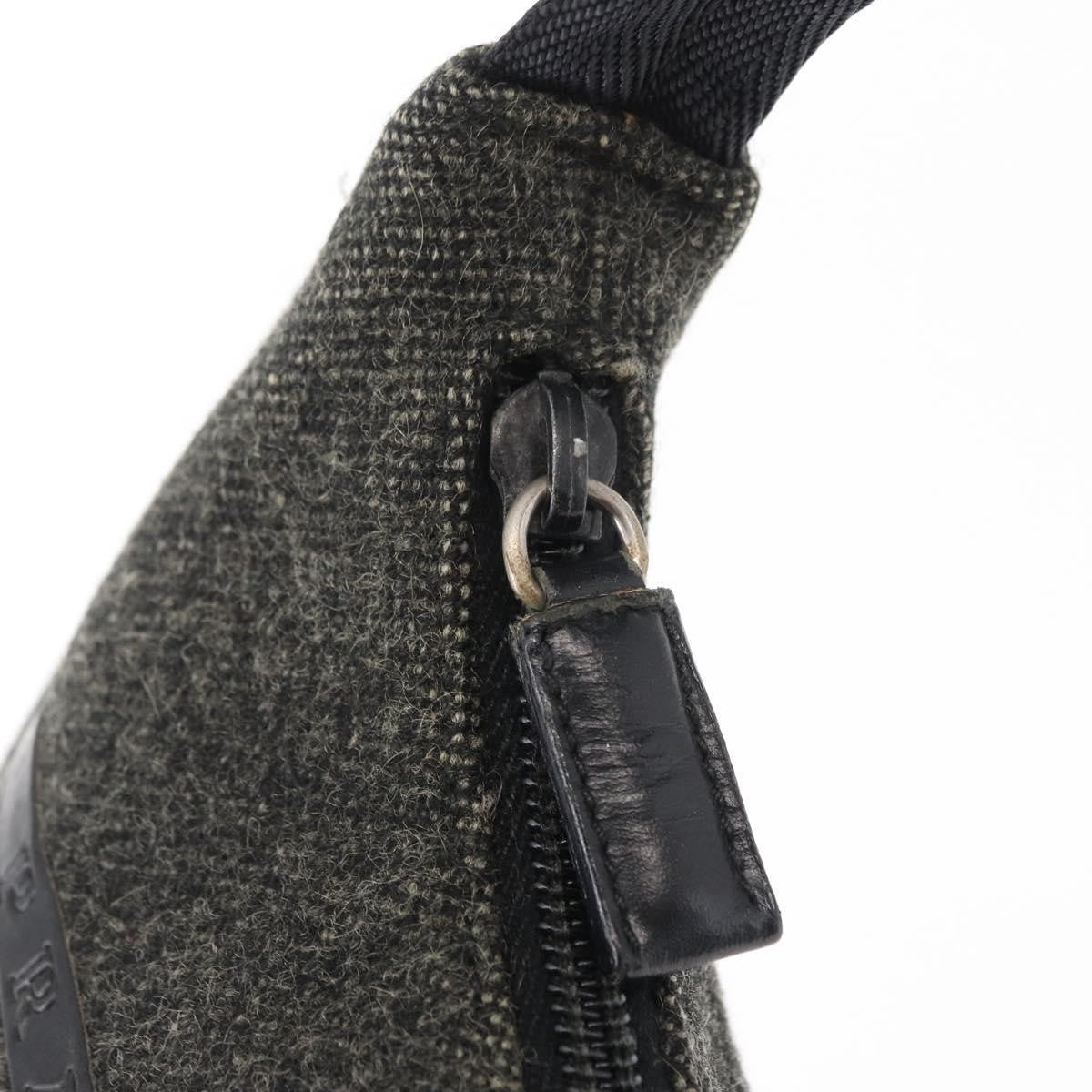 Prada Re-Edition 2000 Hobo Wool Gray Wool Handbag (Pre-Owned)