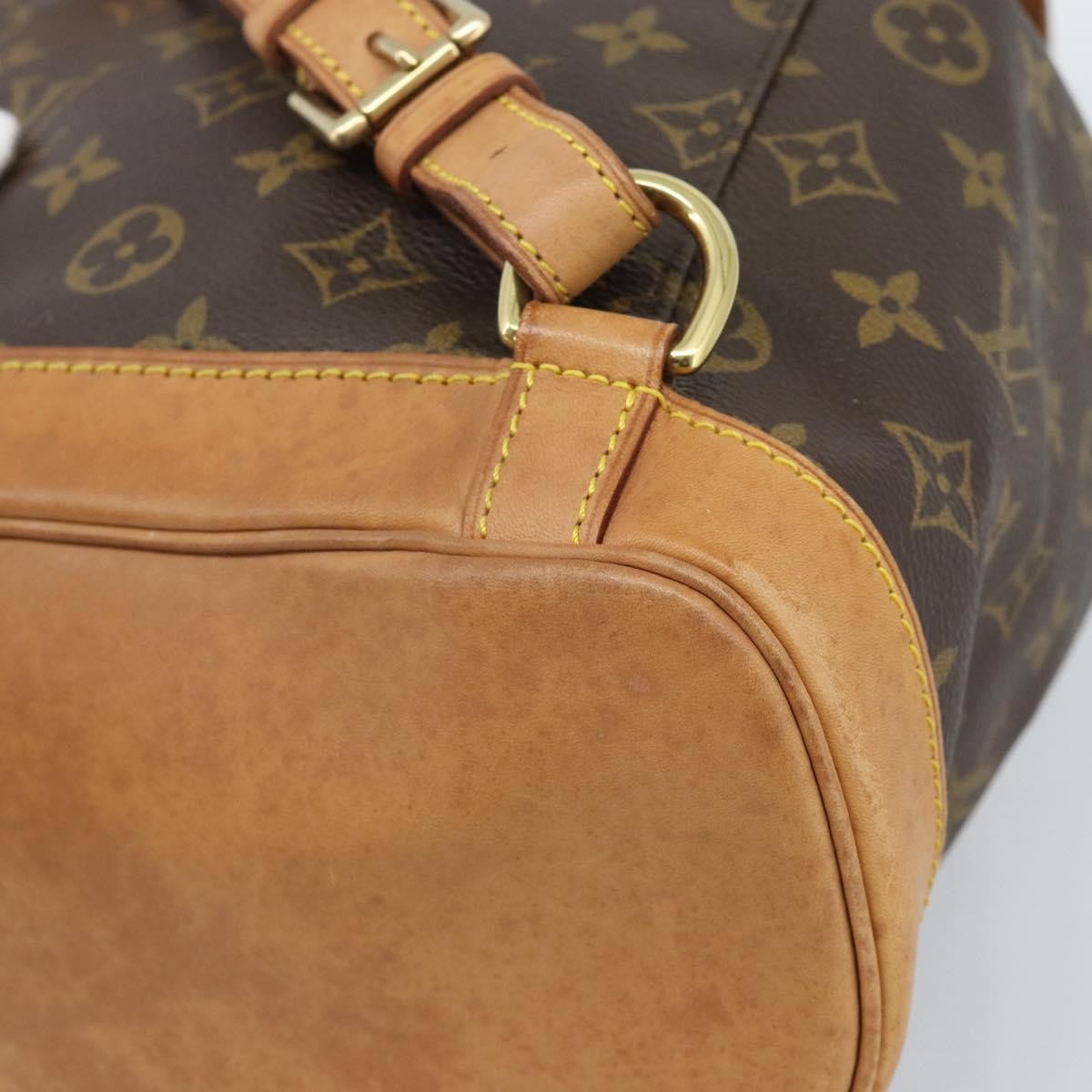 Louis Vuitton Vintage Montsouris Monogram Canvas Brown Canvas Backpack Bag (Pre-Owned)