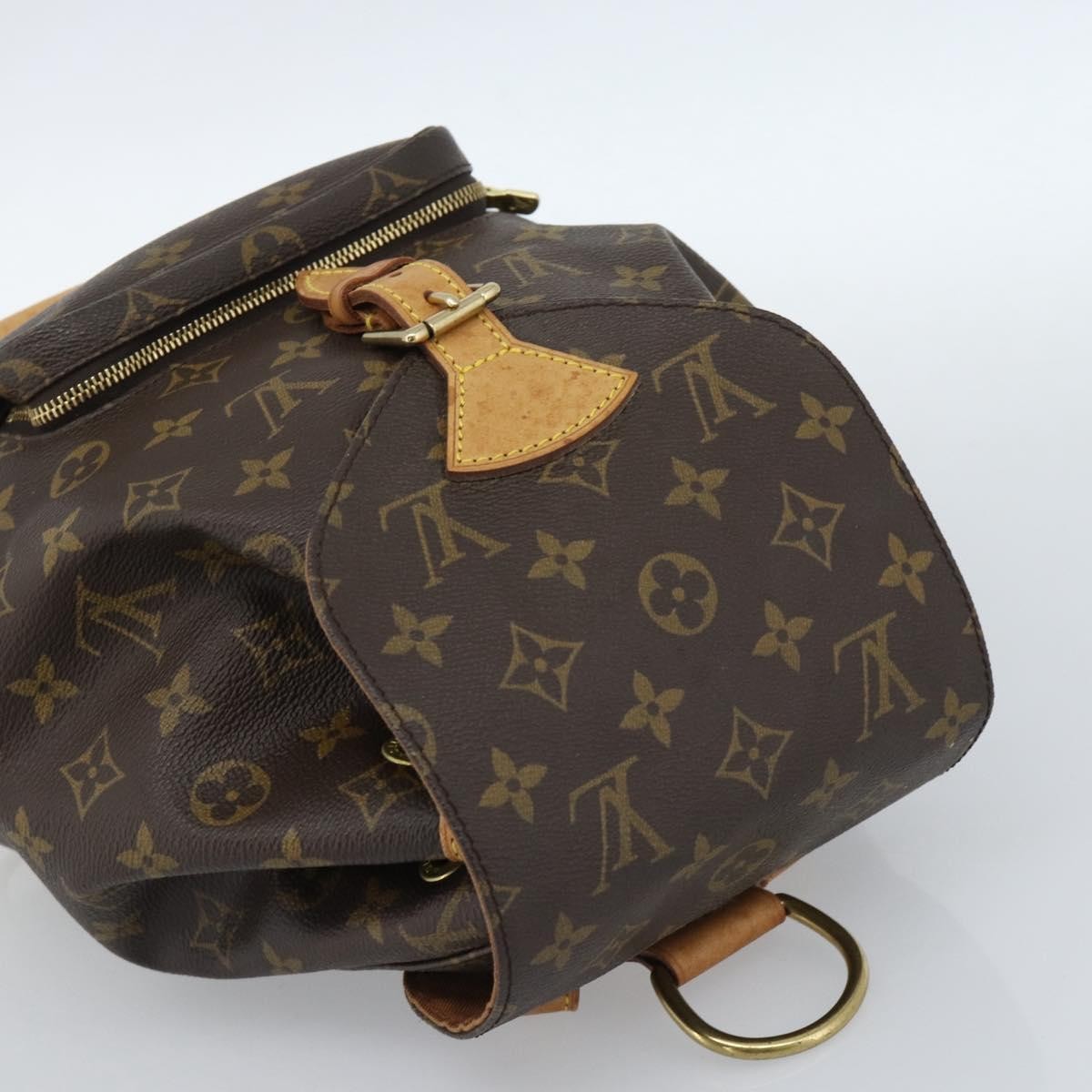 Louis Vuitton Vintage Montsouris Monogram Canvas Brown Canvas Backpack Bag (Pre-Owned)