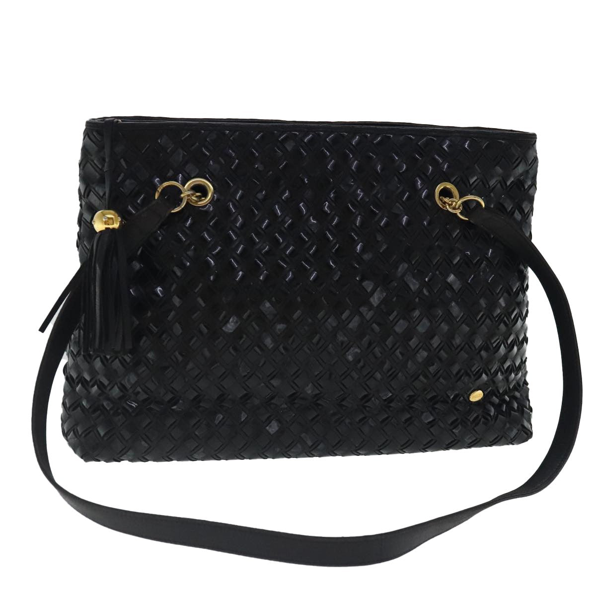 Bally Vintage Patent Leather Black Patent_Leather Crossbody Bag Bag (Pre-Owned)