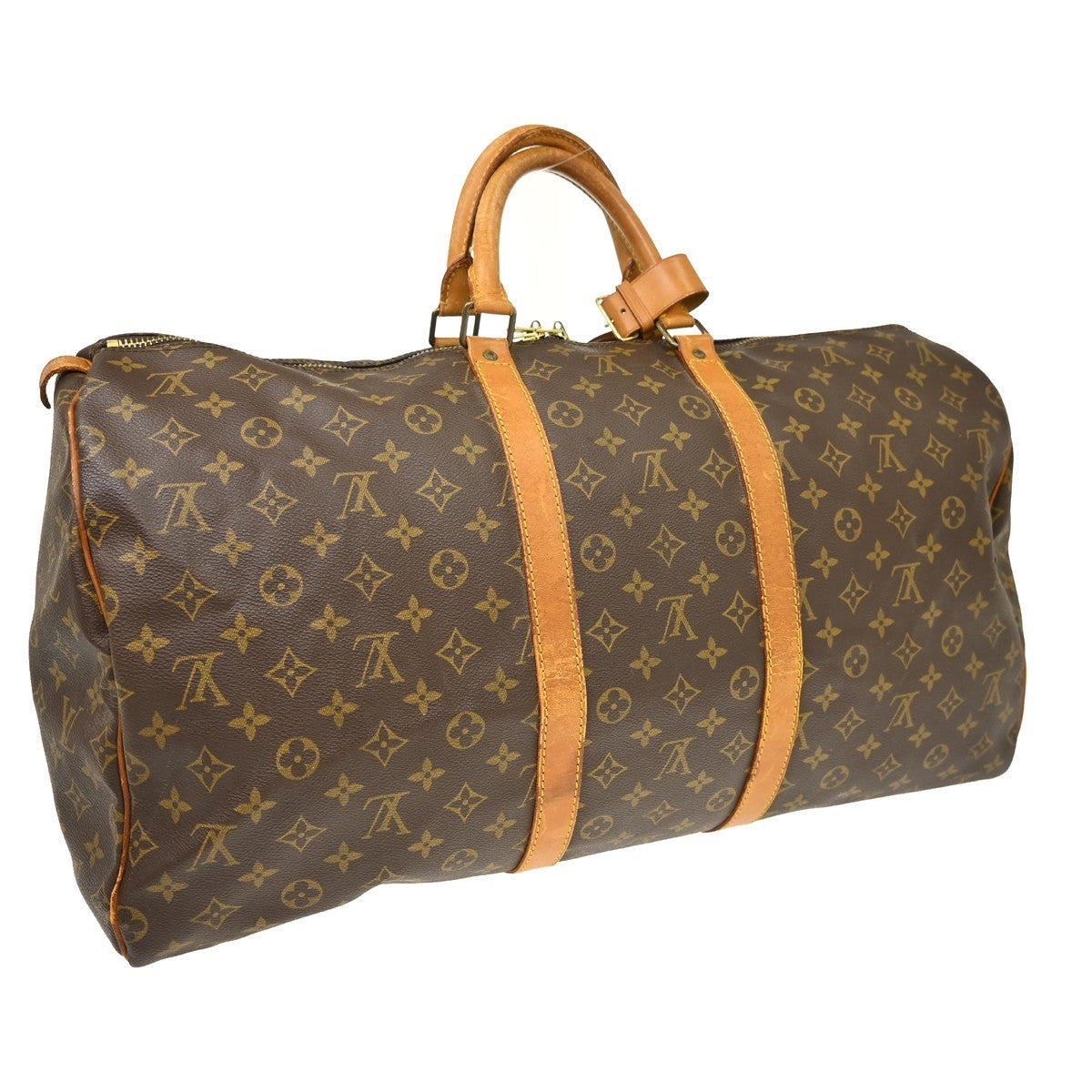 Louis Vuitton Keepall Monogram Canvas Brown Canvas Travel Bag Bag (Pre-Owned)