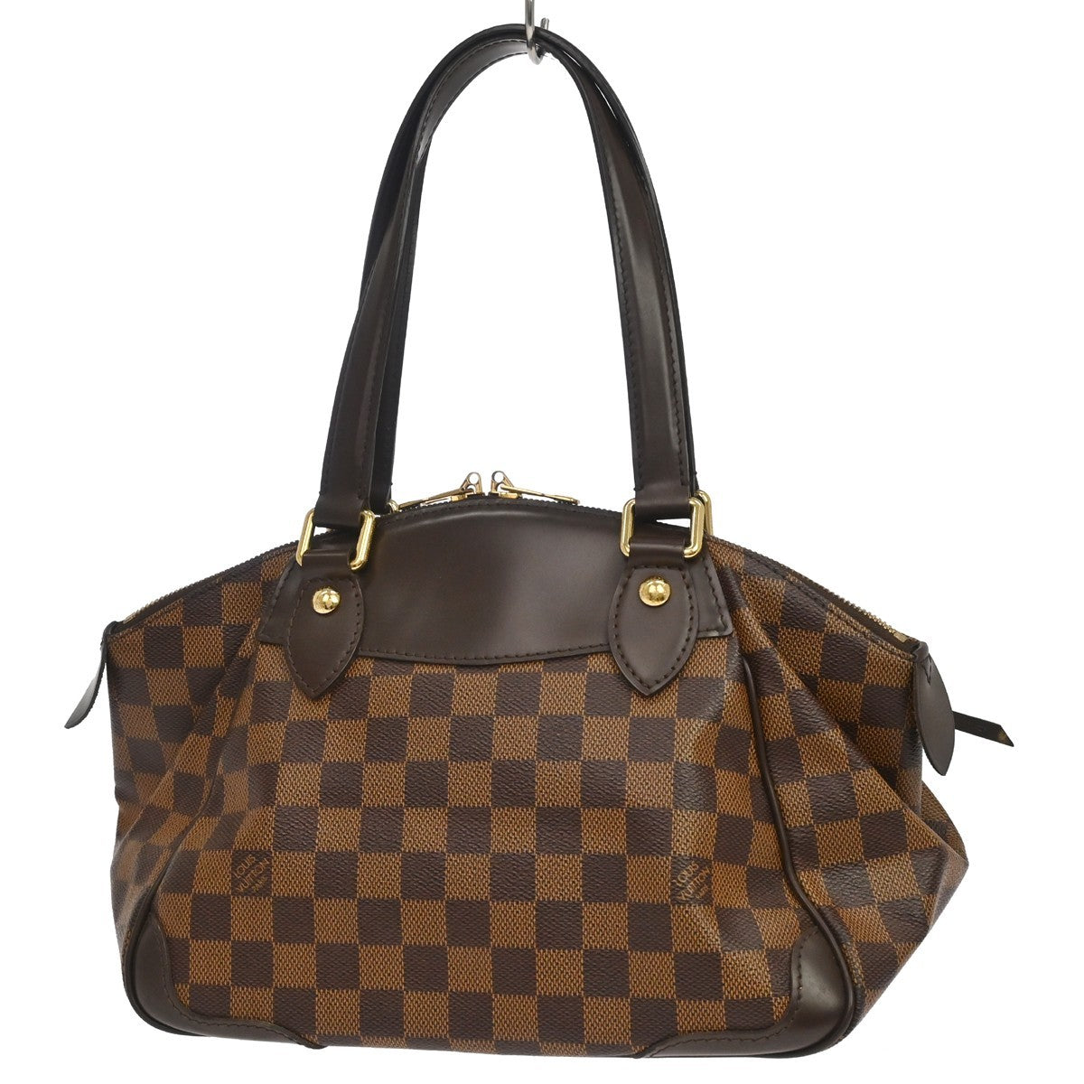 Louis Vuitton Verona Damier Ebene Brown Canvas Tote Bag Bag (Pre-Owned)