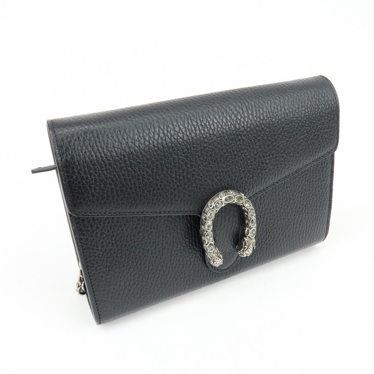 Gucci Dionysus Chain Leather Black Leather Crossbody Bag Bag (Pre-Owned)