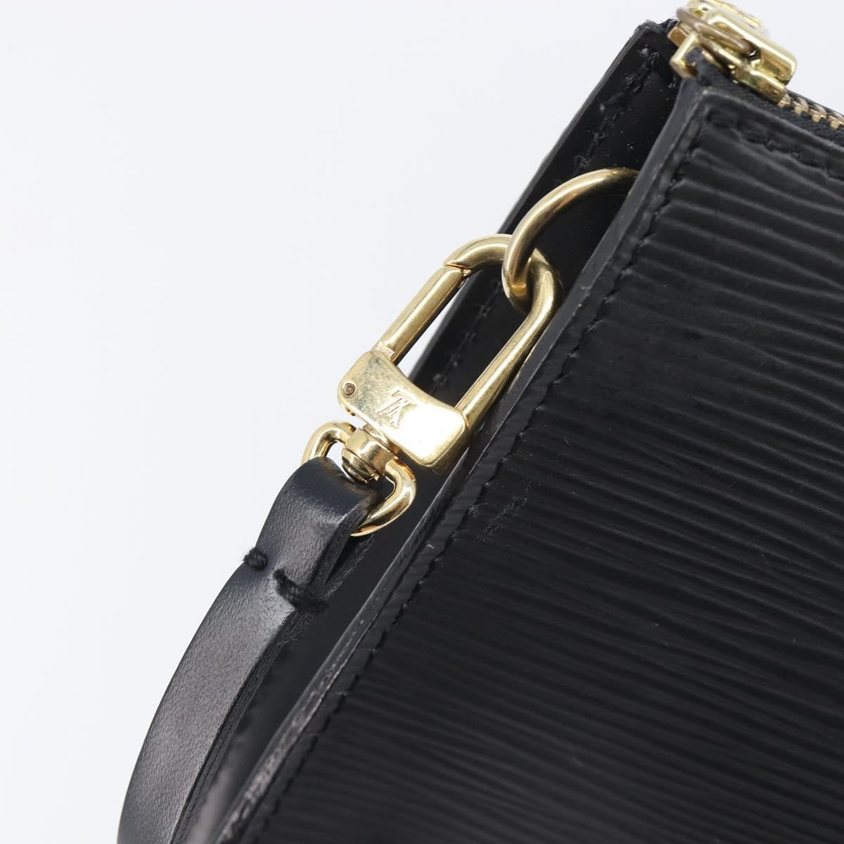 Louis Vuitton Pochette Accessoires Epi Leather Black Leather Clutche & Pouche Bag (Pre-Owned)