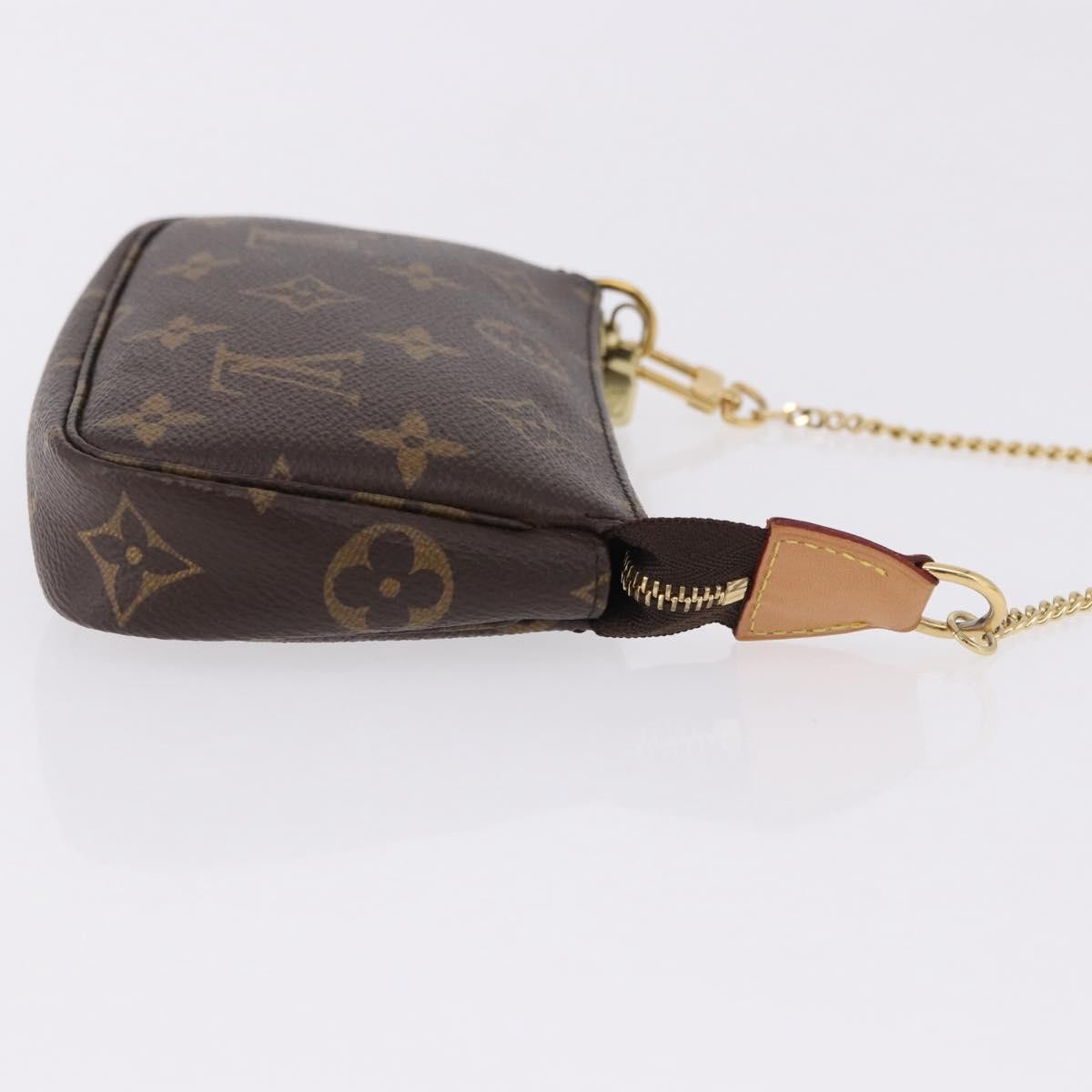Louis Vuitton Mini Pochette Accessoires Canvas Brown Canvas Clutche & Pouche Bag (Pre-Owned)