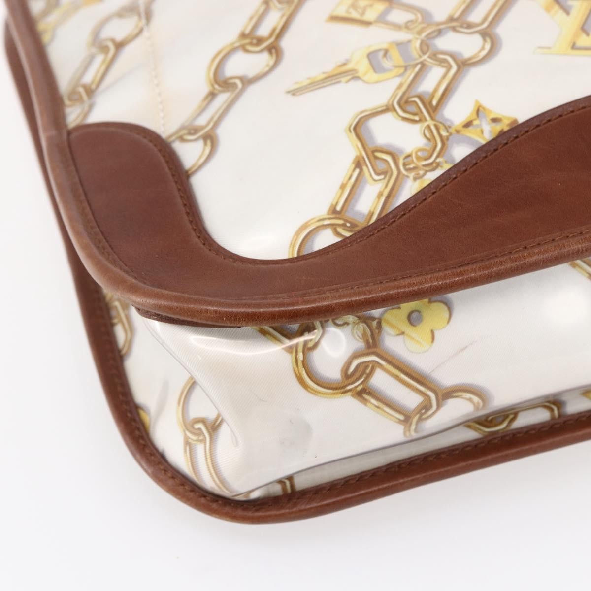 Louis Vuitton Charms Musette Pvc Over Printed Silk White Plastic Shoulder Bag Bag (Pre-Owned)