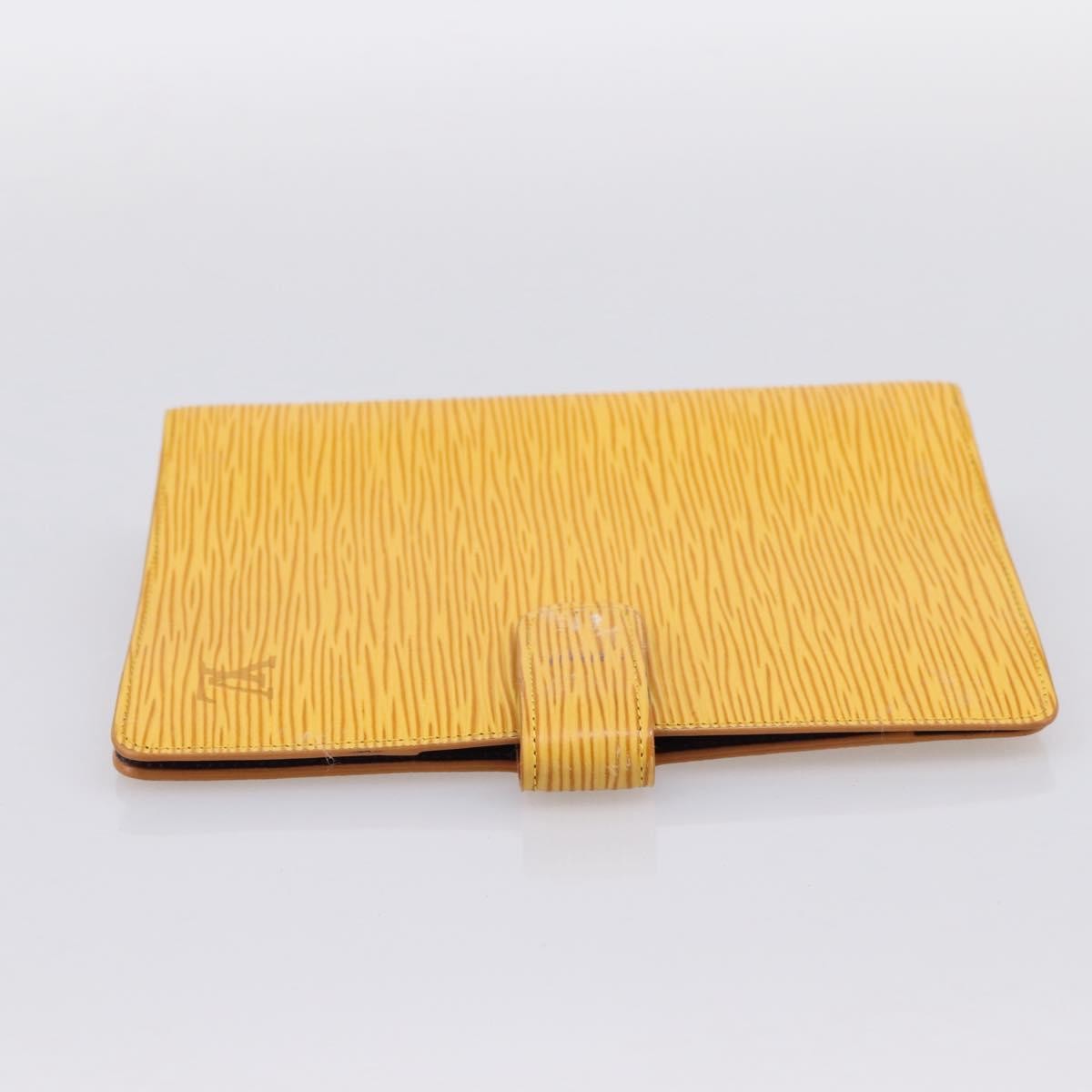 Louis Vuitton Agenda Cover Epi Leather Yellow Leather Wallets Accessory (Pre-Owned)