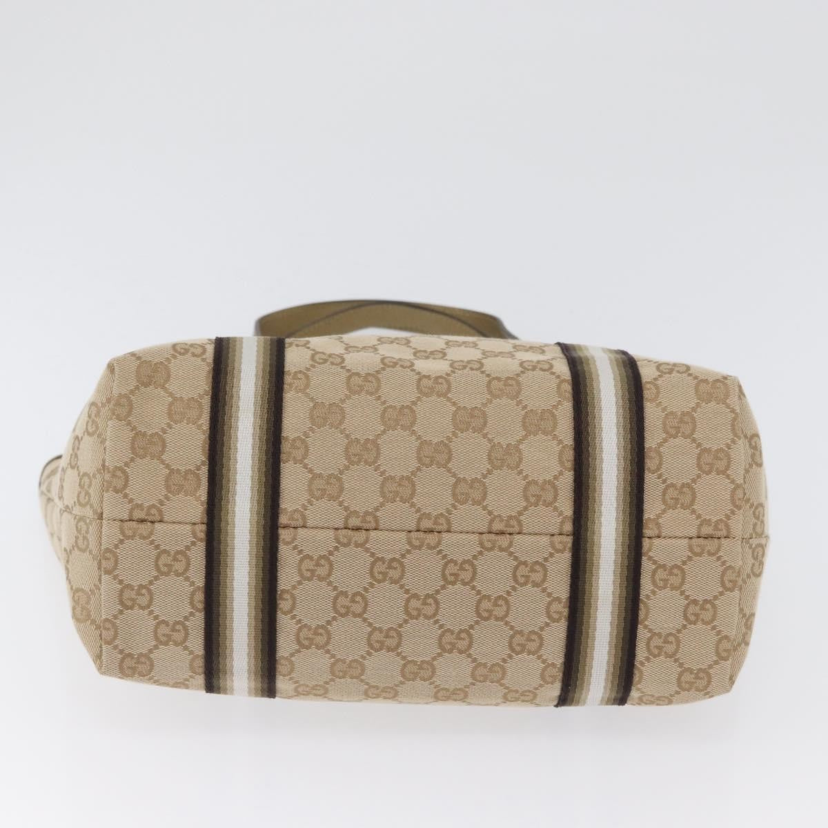 Gucci Jolicoeur Gg Canvas Beige Canvas Tote Bag Bag (Pre-Owned)