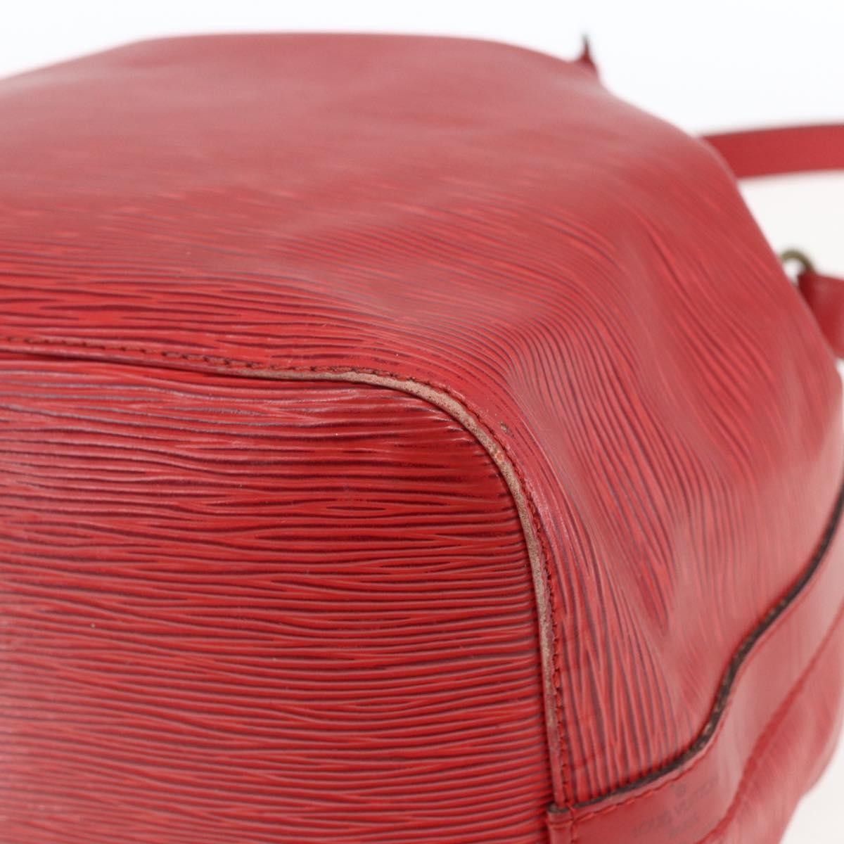 Louis Vuitton Petit Noe Epi Leather Red Leather Shoulder Bag Bag (Pre-Owned)