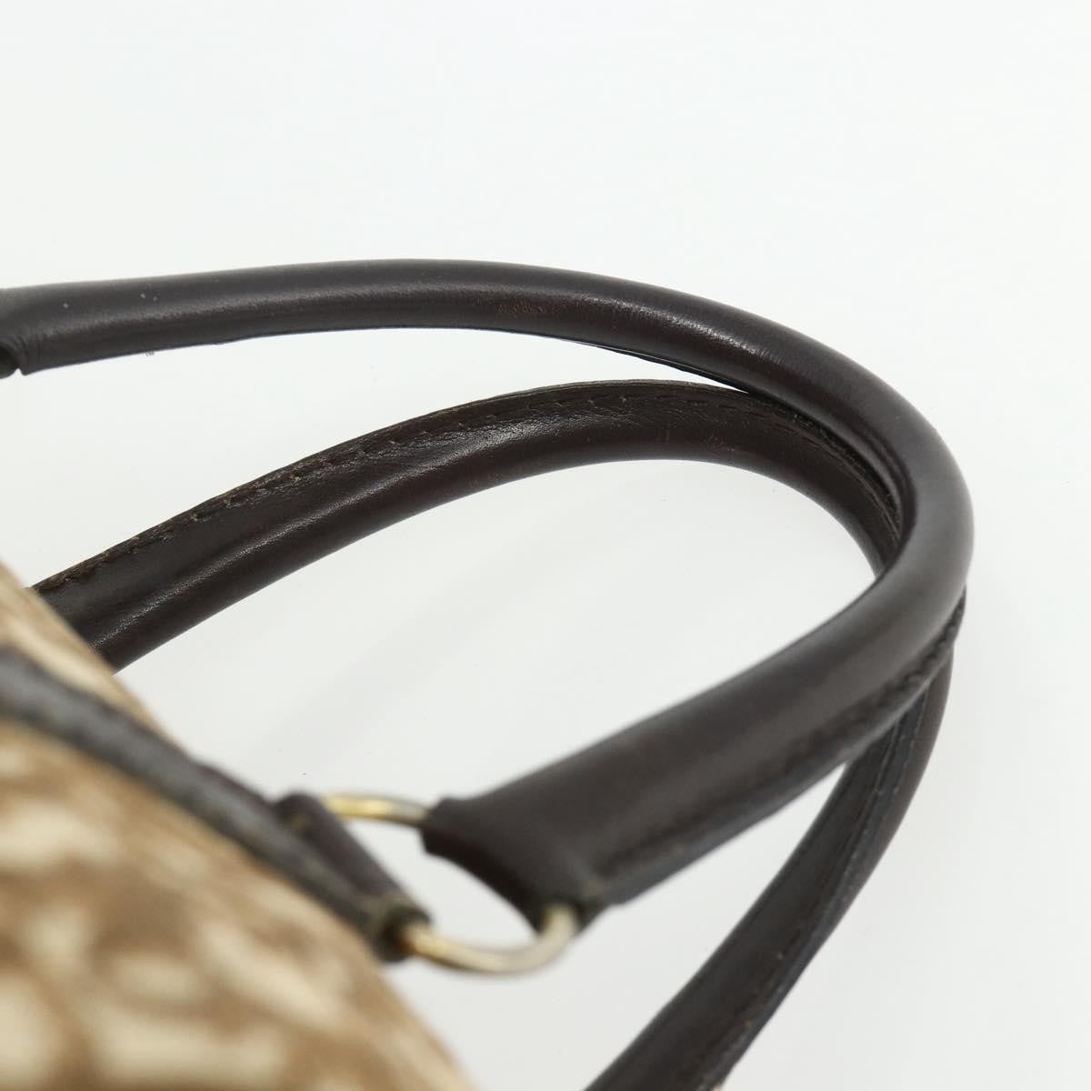 Christian Dior Vintage Trotter Canvas Brown Canvas Handbag (Pre-Owned)